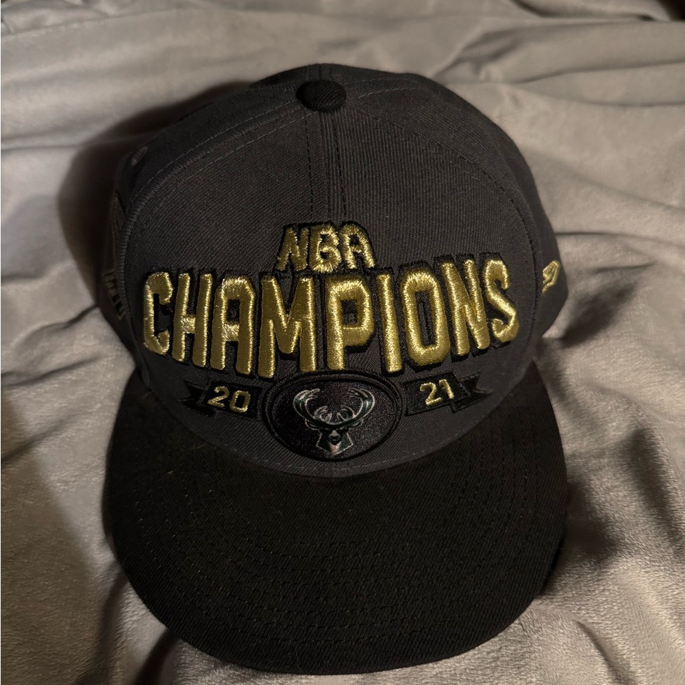 NBA Champions Black and Gold Hat